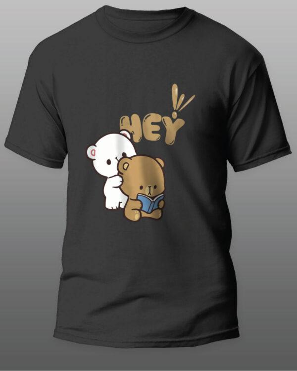 Hey Teddy Cotton T-shirt | 180gsm Cotton Fabric